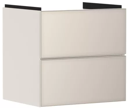 Hansgrohe Xevolos E 2 fiókos mosdószekrény 58x47,5 cm, matt homok / metál homok  54176790