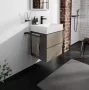 Hansgrohe Xevolos E 2 fiókos mosdószekrény 58x47,5 cm, matt palaszürke / texturált bronz 54177390