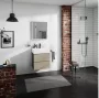 Hansgrohe Xevolos E 2 fiókos mosdószekrény 58x47,5 cm, matt palaszürke / texturált bronz 54177390