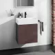 Hansgrohe Xevolos E 2 fiókos mosdószekrény 58x47,5 cm, matt palaszürke / sötét tölgy 54177730