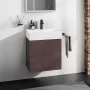 Hansgrohe Xevolos E 2 fiókos mosdószekrény 58x47,5 cm, matt palaszürke / sötét tölgy 54177730