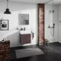 Hansgrohe Xevolos E 2 fiókos mosdószekrény 58x47,5 cm, matt palaszürke / sötét tölgy 54177730