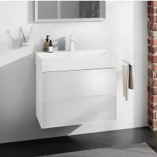   Hansgrohe Xevolos E 2 fiókos mosdószekrény 78x47,5 cm, matt fehér / metálfehér 54178320