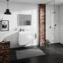 Hansgrohe Xevolos E 2 fiókos mosdószekrény 78x47,5 cm, matt fehér / metálfehér 54178320