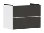 Hansgrohe Xevolos E 2 fiókos mosdószekrény 78x47,5 cm, matt fehér / textil sötétszürke 54178660