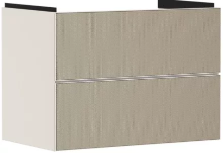 Hansgrohe Xevolos E 2 fiókos mosdószekrény 78x47,5 cm, matt homok / texturált bronz 54179390