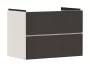 Hansgrohe Xevolos E 2 fiókos mosdószekrény 78x47,5 cm, matt homok / textil sötétszürke 54179660