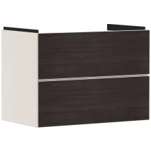   Hansgrohe Xevolos E 2 fiókos mosdószekrény 78x47,5 cm, matt homok / sötét tölgy 54179730