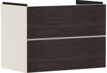 Hansgrohe Xevolos E 2 fiókos mosdószekrény 78x47,5 cm, matt homok / sötét tölgy 54179730