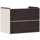 Hansgrohe Xevolos E 2 fiókos mosdószekrény 78x47,5 cm, matt homok / sötét tölgy 54179730