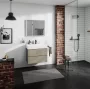 Hansgrohe Xevolos E 2 fiókos mosdószekrény 78x47,5 cm, matt palaszürke / texturált bronz 54180390