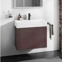   Hansgrohe Xevolos E 2 fiókos mosdószekrény 78x47,5 cm, matt palaszürke / sötét tölgy 54180730