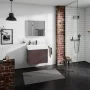 Hansgrohe Xevolos E 2 fiókos mosdószekrény 78x47,5 cm, matt palaszürke / sötét tölgy 54180730