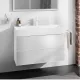 Hansgrohe Xevolos E 2 fiókos mosdószekrény 98x47,5 cm, matt fehér / metálfehér 54181320