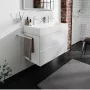 Hansgrohe Xevolos E 2 fiókos mosdószekrény 98x47,5 cm, matt fehér / metálfehér 54181320
