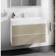Hansgrohe Xevolos E 2 fiókos mosdószekrény 98x47,5 cm, matt fehér / texturált bronz 54181390