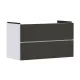 Hansgrohe Xevolos E 2 fiókos mosdószekrény 98x47,5 cm, matt fehér / textil sötétszürke 54181660