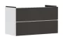 Hansgrohe Xevolos E 2 fiókos mosdószekrény 98x47,5 cm, matt fehér / textil sötétszürke 54181660
