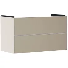   Hansgrohe Xevolos E 2 fiókos mosdószekrény 98x47,5 cm, matt homok / texturált bronz 54182390