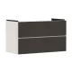 Hansgrohe Xevolos E 2 fiókos mosdószekrény 98x47,5 cm, matt homok / textil sötétszürke 54182660