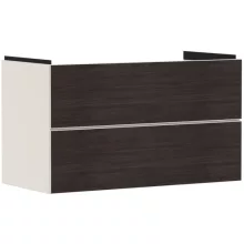   Hansgrohe Xevolos E 2 fiókos mosdószekrény 98x47,5 cm, matt homok / sötét tölgy 54182730