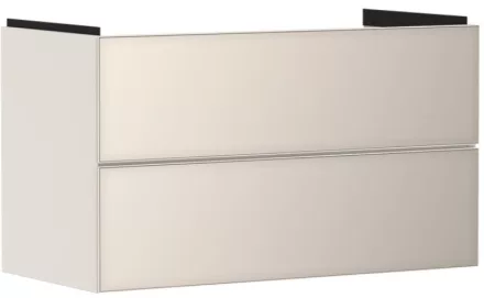 Hansgrohe Xevolos E 2 fiókos mosdószekrény 98x47,5 cm, matt homok / metál homok 54182790