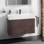 Hansgrohe Xevolos E 2 fiókos mosdószekrény 98x47,5 cm, matt palaszürke / sötét tölgy 54183730