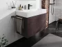 Hansgrohe Xevolos E 2 fiókos mosdószekrény 98x47,5 cm, matt palaszürke / sötét tölgy 54183730