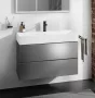 Hansgrohe Xevolos E 2 fiókos mosdószekrény 98x47,5 cm, matt palaszürke / metál palaszürke 54183770