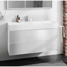   Hansgrohe Xevolos E 2 fiókos mosdószekrény 118x47,5 cm, matt fehér / metálfehér 54184320
