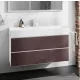 Hansgrohe Xevolos E 2 fiókos mosdószekrény 118x47,5 cm, matt fehér / sötét tölgy 54184730