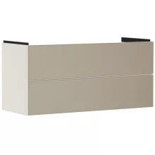   Hansgrohe Xevolos E 2 fiókos mosdószekrény 118x47,5 cm, matt homok / texturált bronz 54185390