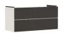 Hansgrohe Xevolos E 2 fiókos mosdószekrény 118x47,5 cm, matt homok / textil sötétszürke 54185660