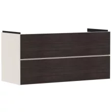   Hansgrohe Xevolos E 2 fiókos mosdószekrény 118x47,5 cm, matt homok / sötét tölgy 54185730