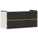Hansgrohe Xevolos E 2 fiókos mosdószekrény 118x47,5 cm, matt homok / sötét tölgy 54185730
