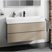   Hansgrohe Xevolos E 2 fiókos mosdószekrény 118x47,5 cm, matt palaszürke / texturált bronz 54186390