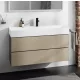 Hansgrohe Xevolos E 2 fiókos mosdószekrény 118x47,5 cm, matt palaszürke / texturált bronz 54186390