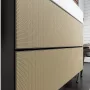 Hansgrohe Xevolos E 2 fiókos mosdószekrény 118x47,5 cm, matt palaszürke / texturált bronz 54186390