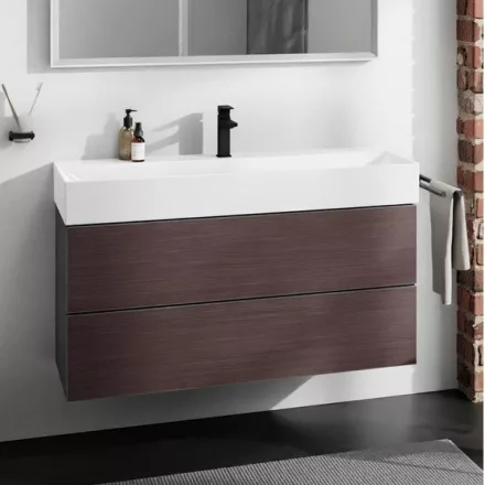 Hansgrohe Xevolos E 2 fiókos mosdószekrény 118x47,5 cm, matt palaszürke / sötét tölgy 54186730