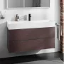 Hansgrohe Xevolos E 2 fiókos mosdószekrény 118x47,5 cm, matt palaszürke / sötét tölgy 54186730