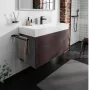Hansgrohe Xevolos E 2 fiókos mosdószekrény 118x47,5 cm, matt palaszürke / sötét tölgy 54186730