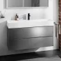 Hansgrohe Xevolos E 2 fiókos mosdószekrény 118x47,5 cm, matt palaszürke / metál palaszürke 54186770