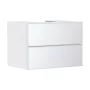 Hansgrohe Xevolos E 2 fiókos mosdószekrény középkivágású pultlaphoz 780x550 mm, matt fehér/metálfehér 54187320