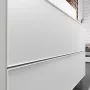 Hansgrohe Xevolos E 2 fiókos mosdószekrény ráültetett mosdótálakhoz 980x550 mm, matt fehér/metálfehér 54190320