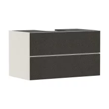   Hansgrohe Xevolos E 2 fiókos mosdószekrény ráültetett mosdótálakhoz 980x550 mm, matt homok/textil sötétszürke 54191660