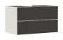 Hansgrohe Xevolos E 2 fiókos mosdószekrény ráültetett mosdótálakhoz 980x550 mm, matt homok/textil sötétszürke 54191660