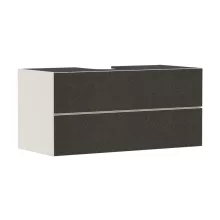   Hansgrohe Xevolos E 2 fiókos mosdószekrény ráültetett mosdótálakhoz 1180/550, matt homok/textil sötétszürke 54194660