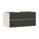 Hansgrohe Xevolos E 2 fiókos mosdószekrény ráültetett mosdótálakhoz 1180/550, matt homok/textil sötétszürke 54194660