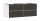 Hansgrohe Xevolos E 4 fiókos mosdószekrény 1370x550 mm, matt fehér/textil sötétszürke 54196660