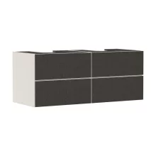   Hansgrohe Xevolos E 4 fiókos mosdószekrény 1370x550 mm, matt homok/textil sötétszürke 54197660